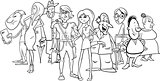 people group cartoon illustration