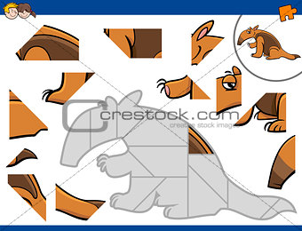 jigsaw puzzle with anteater