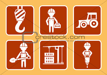 builder with construction equipment