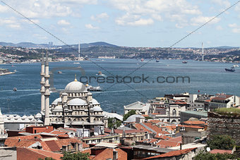 Eminonu New Mosque in Istanbul City