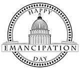 Stamp imprint Emancipation Day