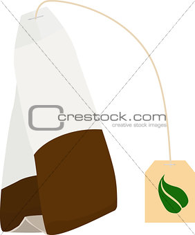 tea bag disposable vector icon