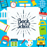 Back to School Paper Template Concept