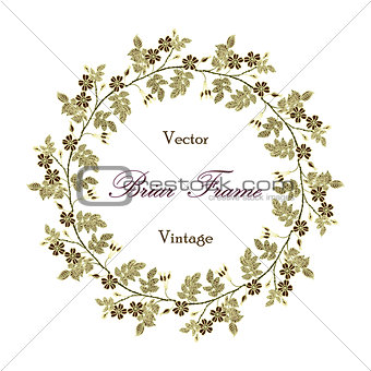 Vector vintage eglantine frame