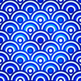 Blue seamless vintage spotty pattern