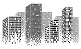 Dotted Skyscrapers Panorama