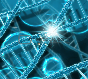 3D DNA medical background