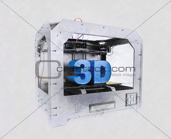 3 Dimensional  Printer with sketched effect