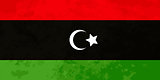 True proportions Libya flag with texture