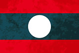 True proportions Laos flag with texture