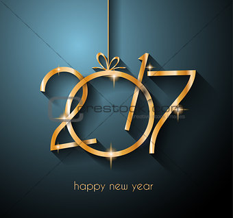 2017 Happy New Year Background for your Flyers and Greetings Card.
