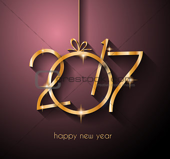 2017 Happy New Year Background for your Flyers and Greetings Card.