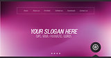 Minimal Website Home Page Design with Slider background 