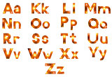 Alphabet, Set of Letters, Firework