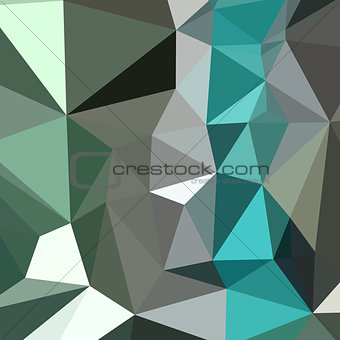 Persian Green Abstract Low Polygon Background