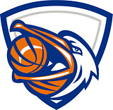 Pelican Basketball In Mouth Crest Retro