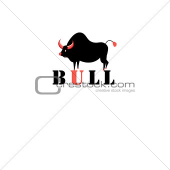 Sign black bull