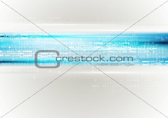 Grey blue tech background with squares and circles
