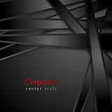 Black stripes abstract corporate background