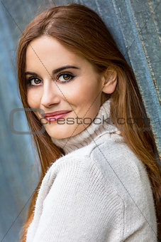 Beautiful Happy Smiling Girl or Young Woman 