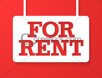 For Rent Banner.