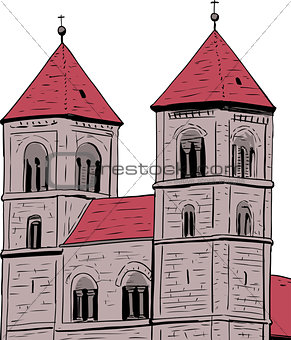Pair of Towers on Quedlinburg Abbey
