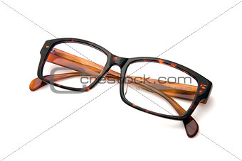 Brown eyeglasses