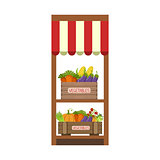Market Vegetable Shelf