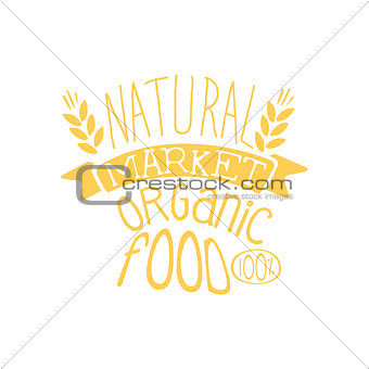 Natural Market Vintage Emblem