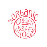 Green Garden Red Vintage Emblem