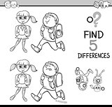 game of differences coloring book