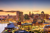 Baltimore, Maryland Skyline