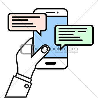 Mobile Message concept