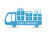 Free delivery flat icon