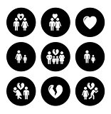 concept family help icons