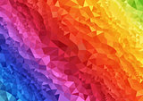 Abstract Rainbow Triangular Background