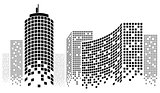 Dotted Skyscrapers Panorama
