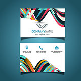 Abstract business card design
