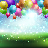 Balloons background 