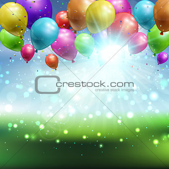 Balloons background 