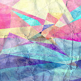 Abstract watercolor geometric background