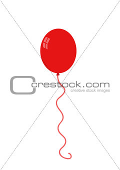 Balloon isolated icon on white background