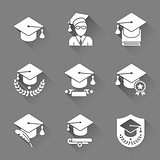 Education Flat Icons Set