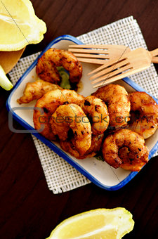 Delicious Grilled Prawns