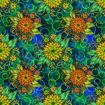 Seamless Tile Floral Pattern