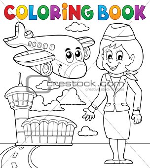 Coloring book aviation theme 2