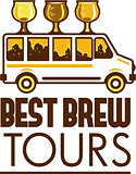Beer Flight Glass Van Best Brew Tours Retro