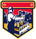 Bartender Beer City Van Crest Retro