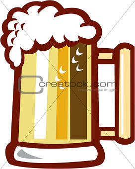 Beer Stein Isolated Retro