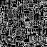 European cityscape, seamless pattern for your design